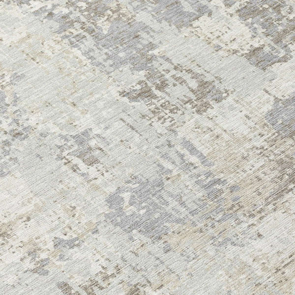 Machine Washable Indoor/ Outdoor Abstract Chantille Rug