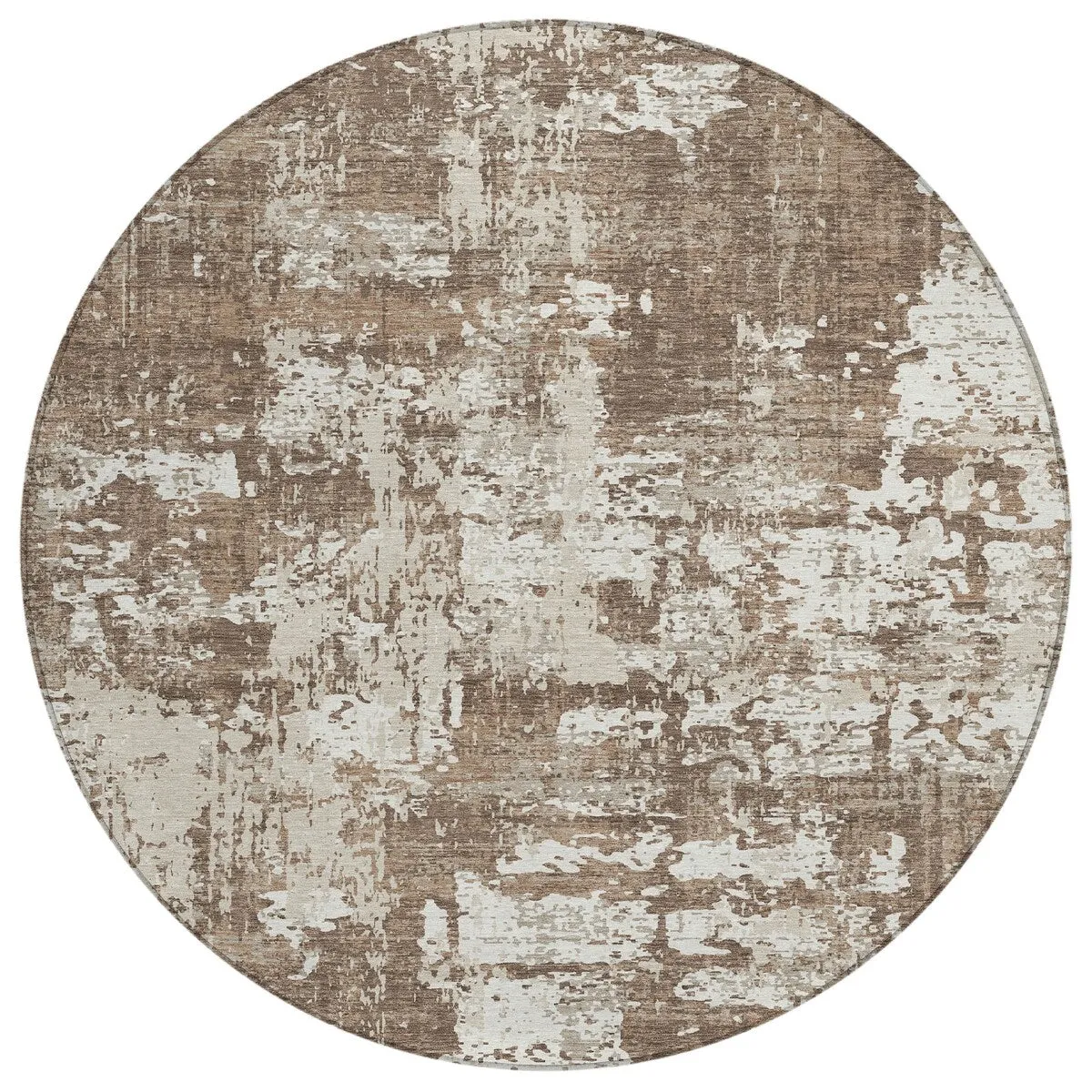 Machine Washable Indoor/ Outdoor Abstract Chantille Rug