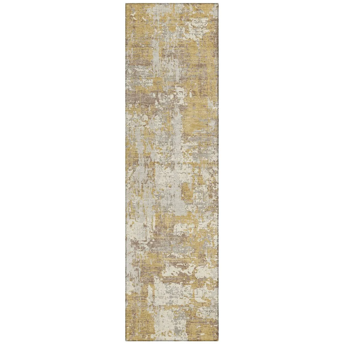 Machine Washable Indoor/ Outdoor Abstract Chantille Rug