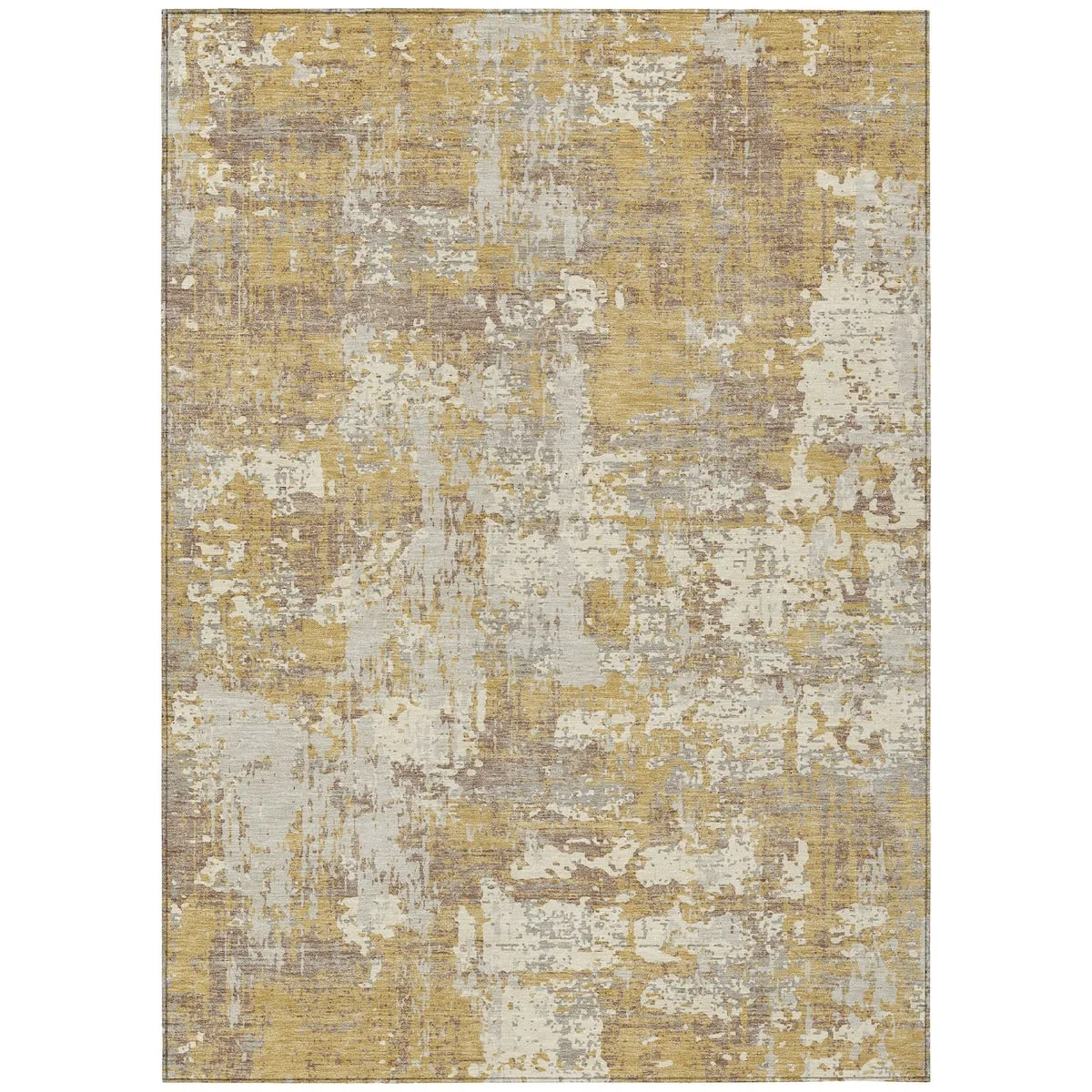 Machine Washable Indoor/ Outdoor Abstract Chantille Rug