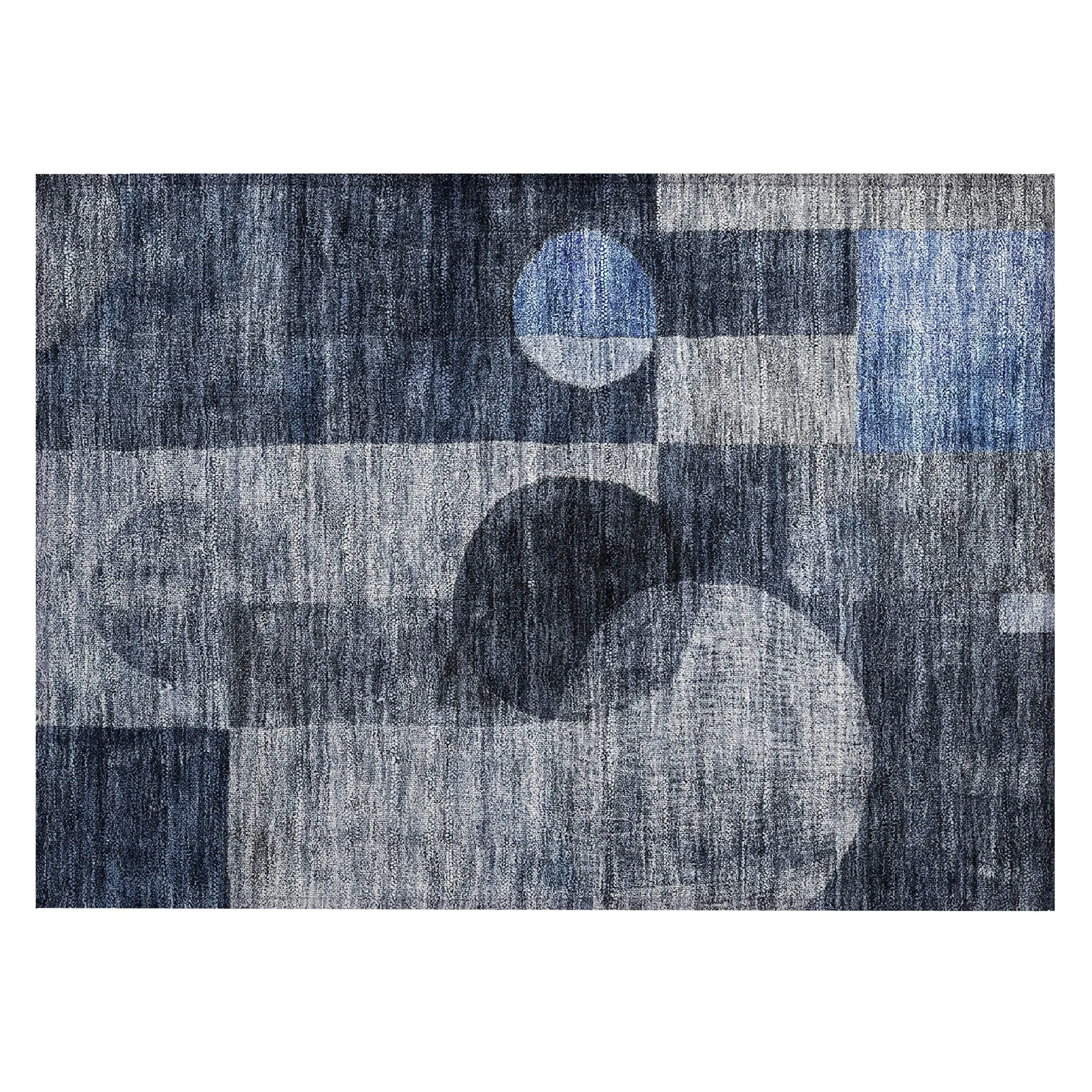 Machine Washable Indoor/ Outdoor Abstract Geo Chantille Rug