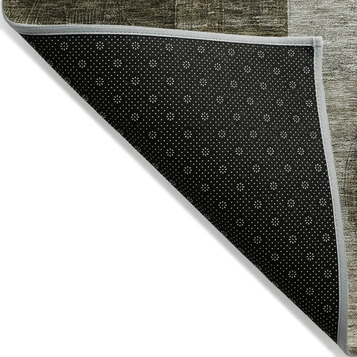 Machine Washable Indoor/ Outdoor Abstract Geo Chantille Rug