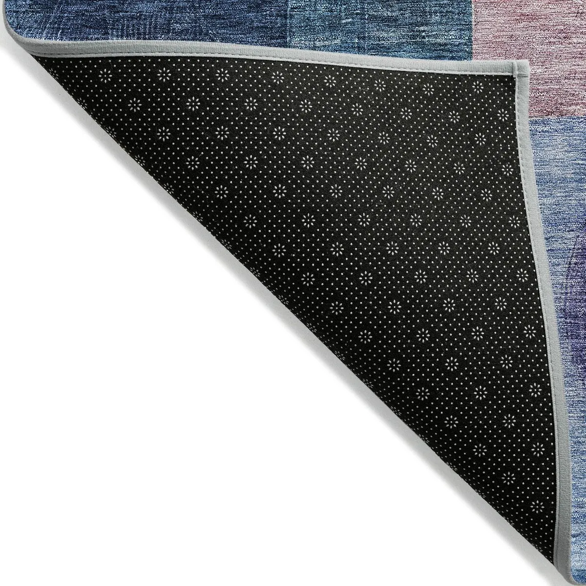 Machine Washable Indoor/ Outdoor Abstract Geo Chantille Rug