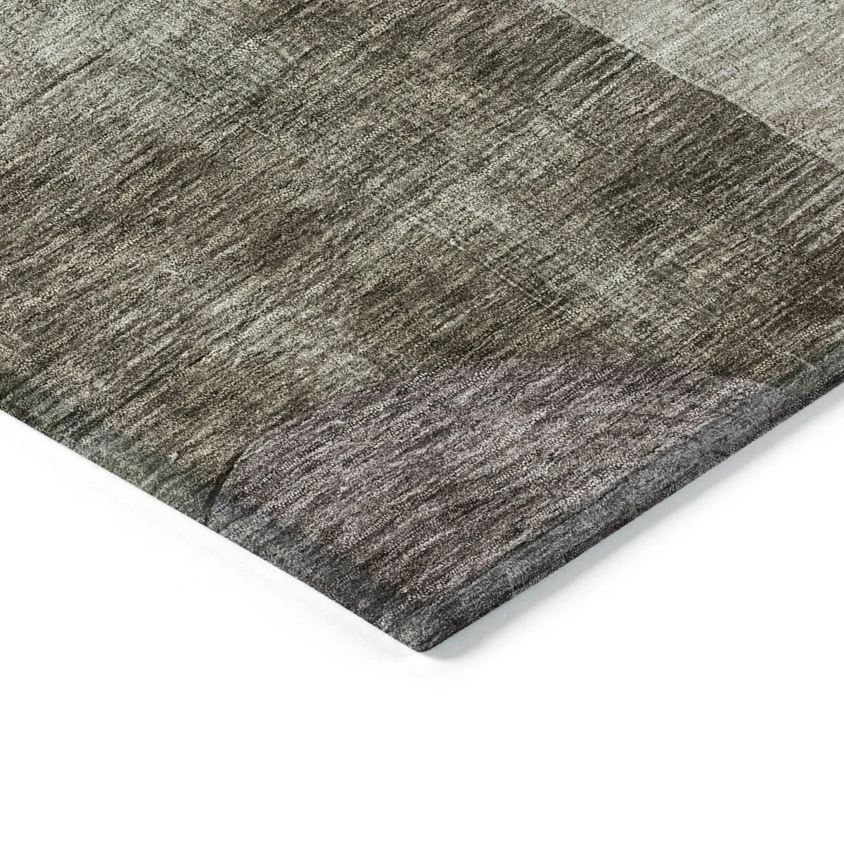 Machine Washable Indoor/ Outdoor Abstract Geo Chantille Rug