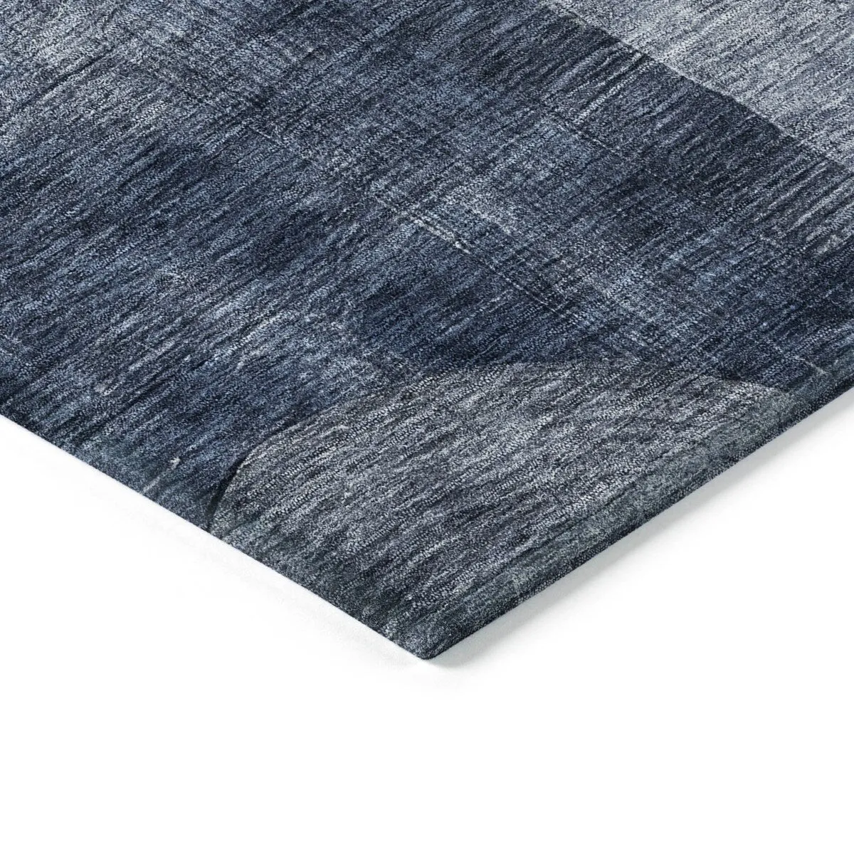 Machine Washable Indoor/ Outdoor Abstract Geo Chantille Rug