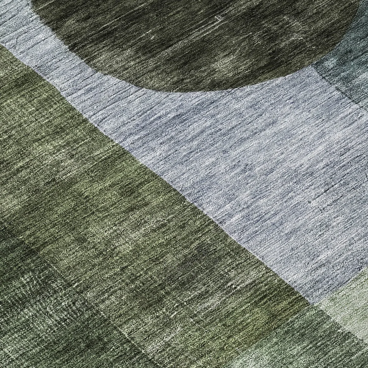 Machine Washable Indoor/ Outdoor Abstract Geo Chantille Rug