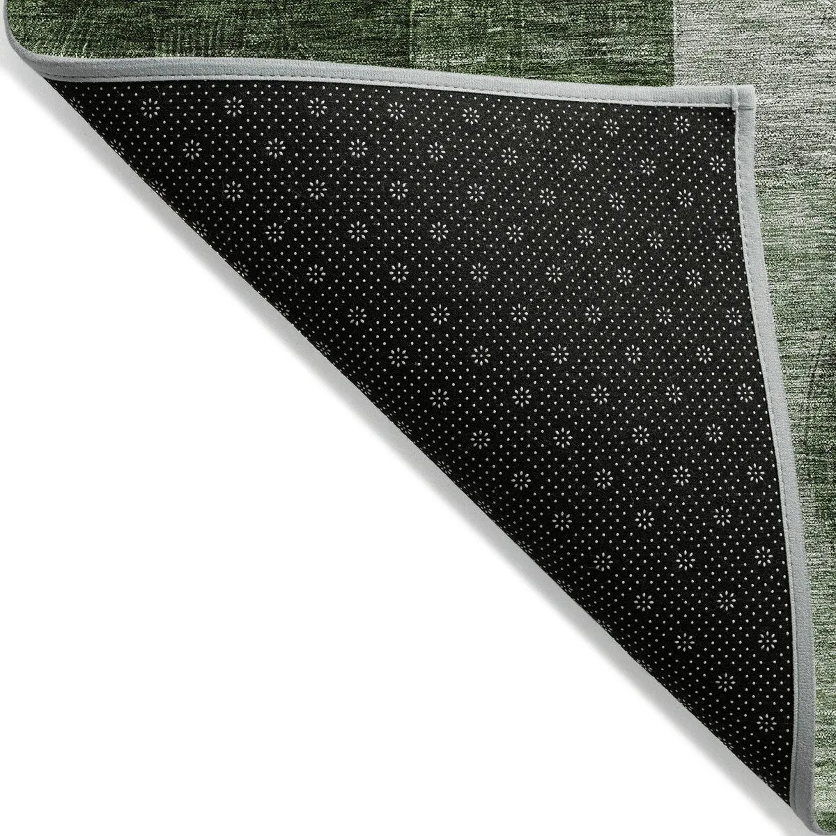 Machine Washable Indoor/ Outdoor Abstract Geo Chantille Rug