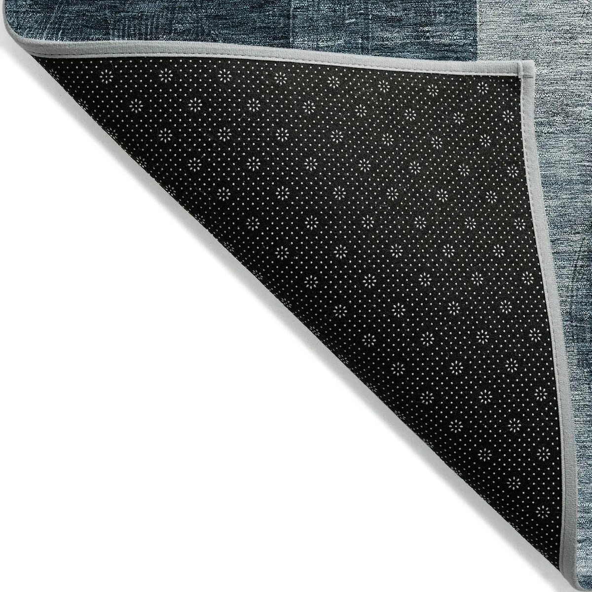Machine Washable Indoor/ Outdoor Abstract Geo Chantille Rug
