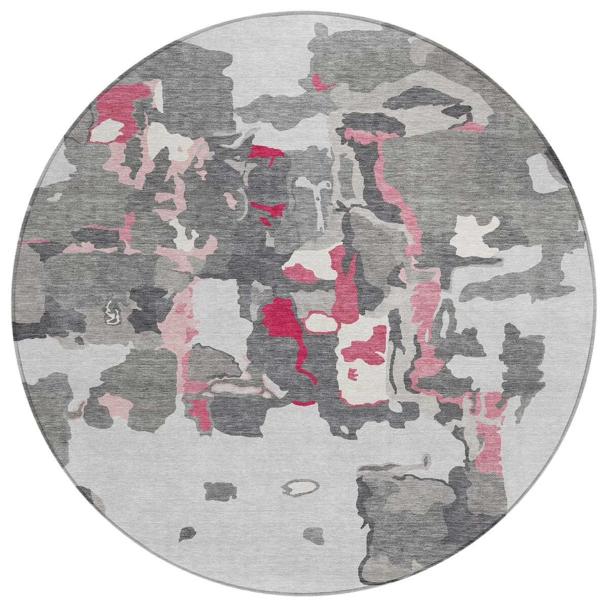 Machine Washable Indoor/ Outdoor Abstract Glam Chantille Rug