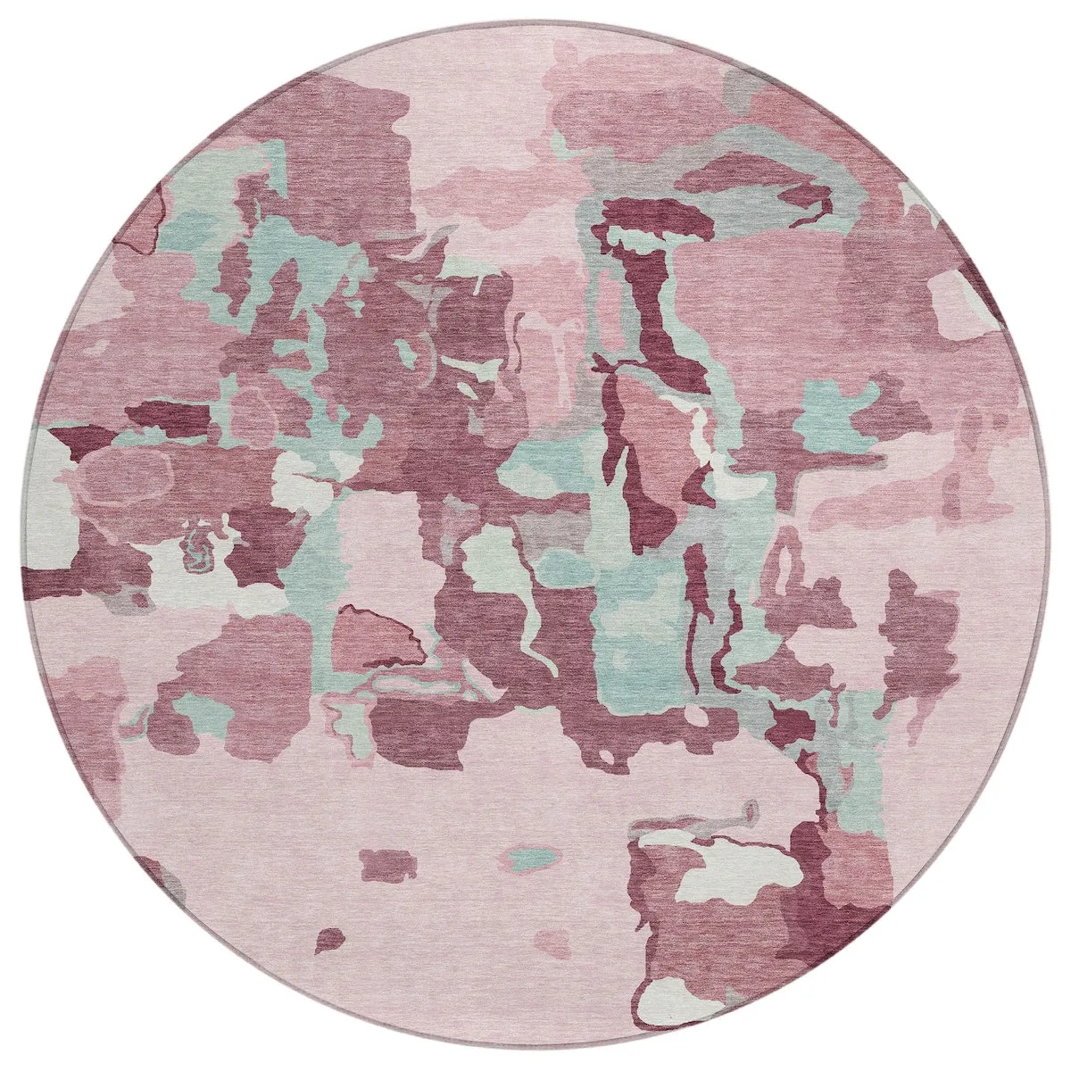 Machine Washable Indoor/ Outdoor Abstract Glam Chantille Rug