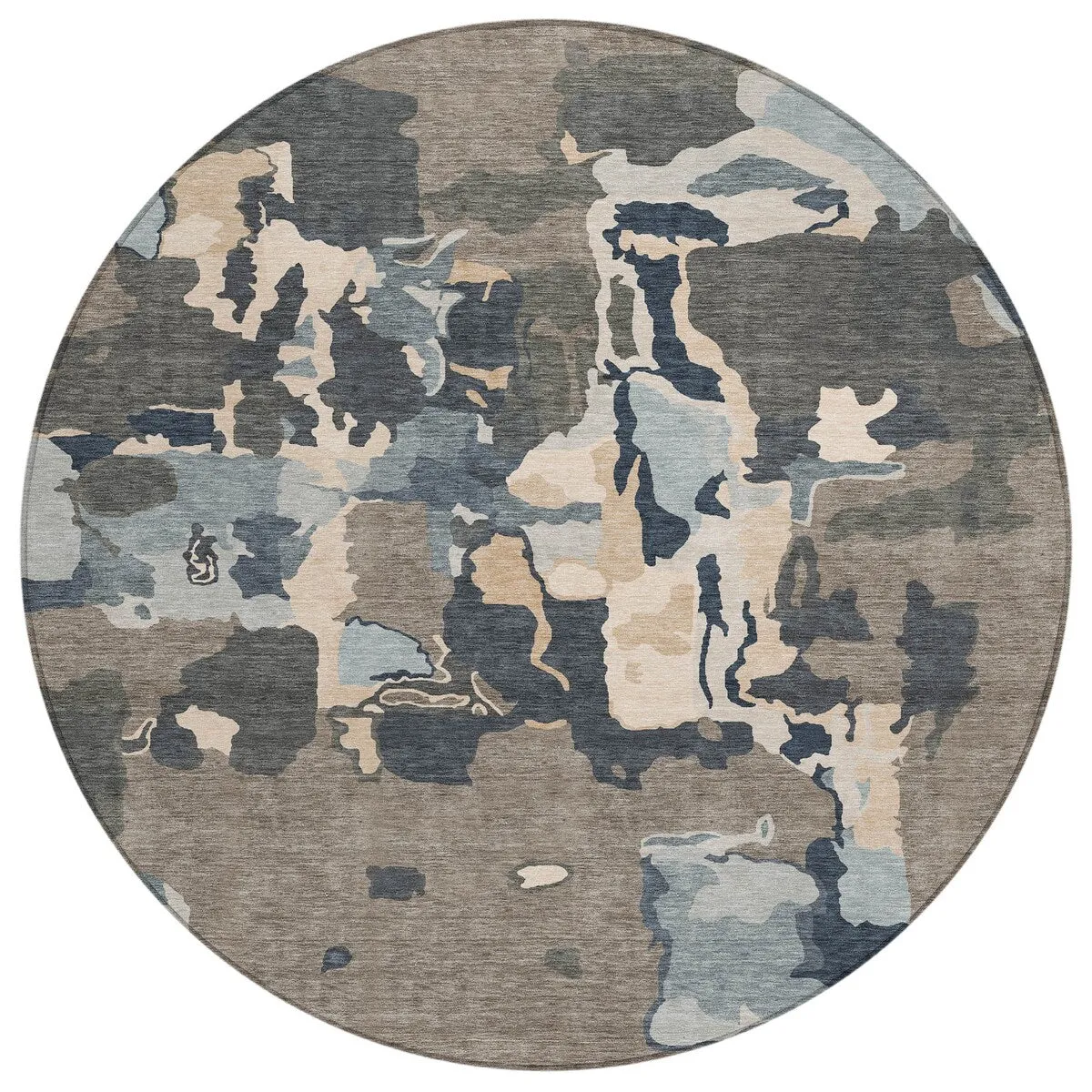 Machine Washable Indoor/ Outdoor Abstract Glam Chantille Rug