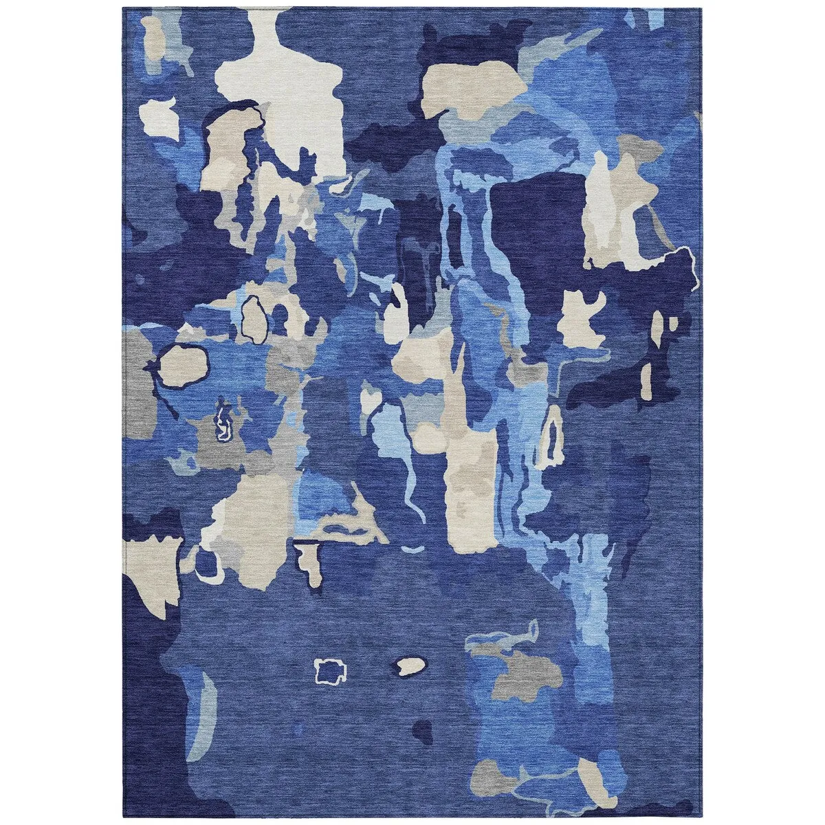 Machine Washable Indoor/ Outdoor Abstract Glam Chantille Rug