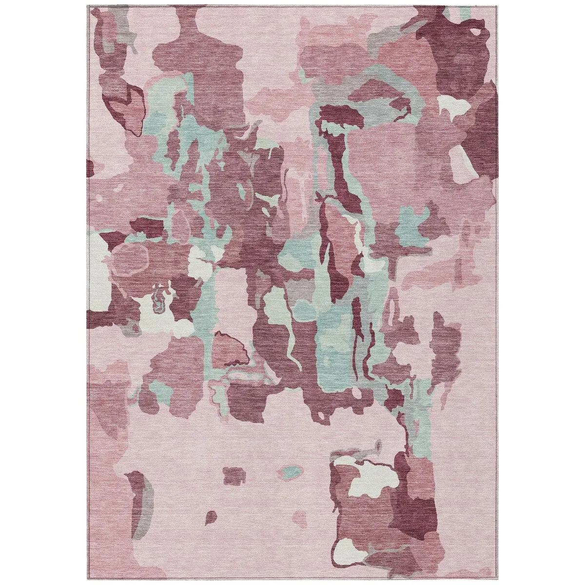 Machine Washable Indoor/ Outdoor Abstract Glam Chantille Rug