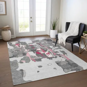 Machine Washable Indoor/ Outdoor Abstract Glam Chantille Rug