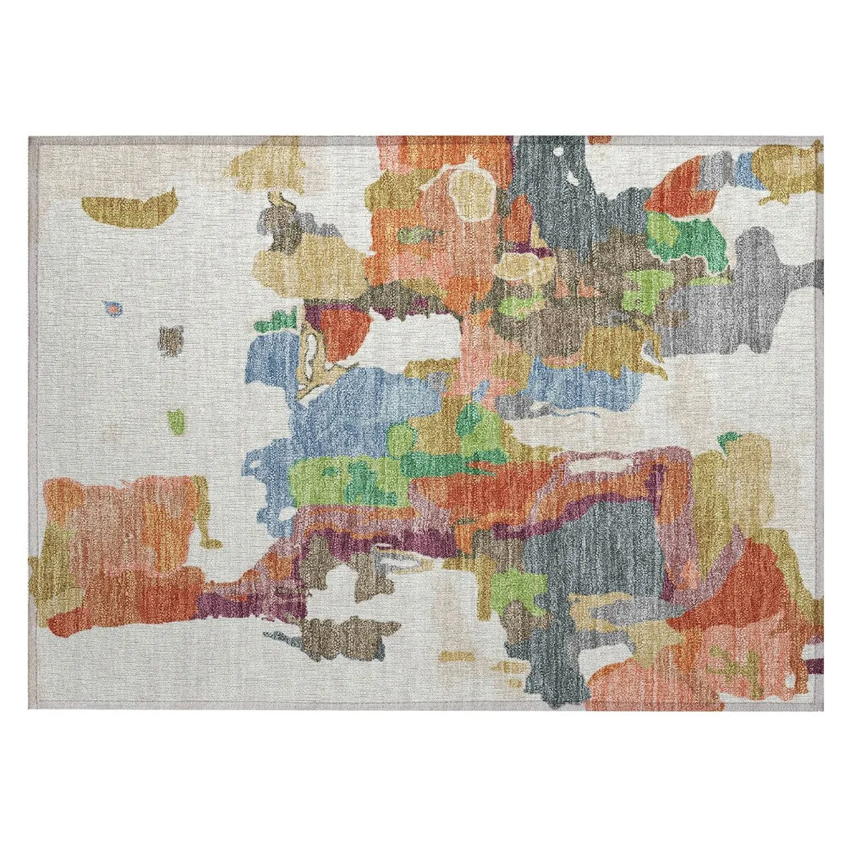 Machine Washable Indoor/ Outdoor Abstract Glam Chantille Rug