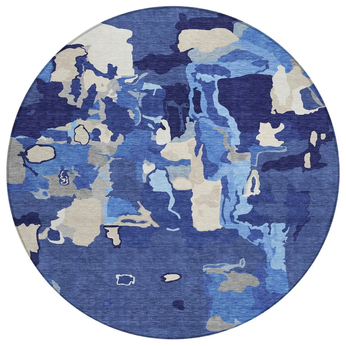 Machine Washable Indoor/ Outdoor Abstract Glam Chantille Rug