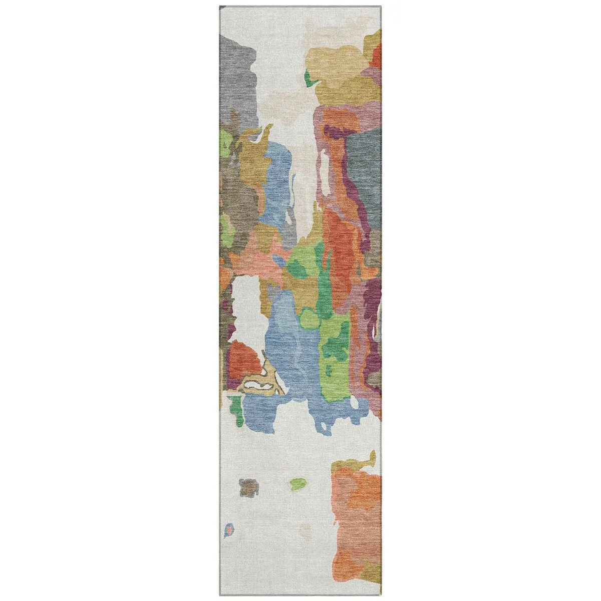 Machine Washable Indoor/ Outdoor Abstract Glam Chantille Rug