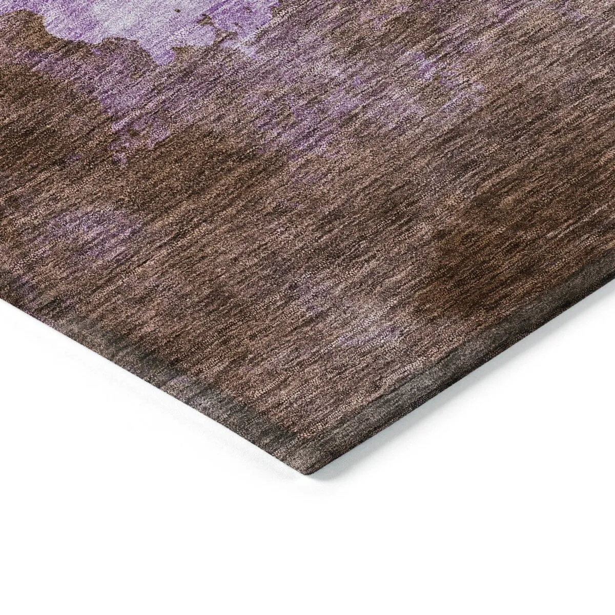 Machine Washable Indoor/ Outdoor Abstract Modern Chantille Rug