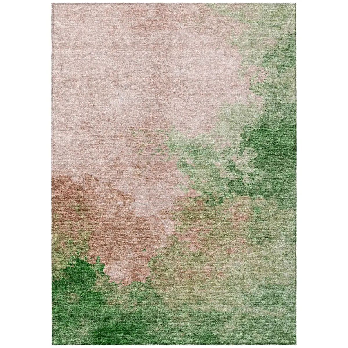 Machine Washable Indoor/ Outdoor Abstract Modern Chantille Rug