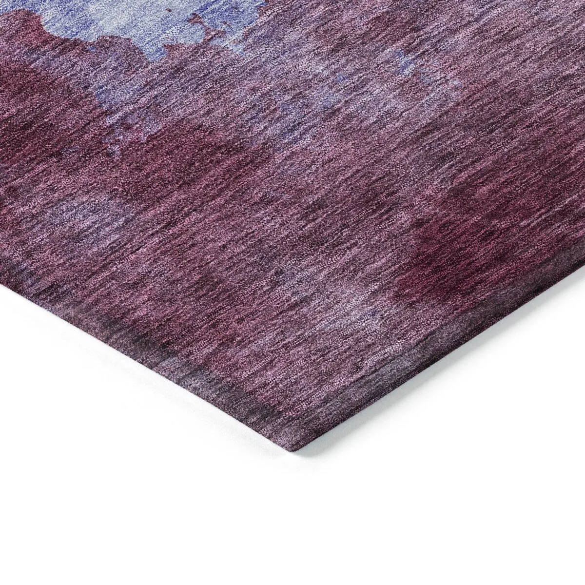Machine Washable Indoor/ Outdoor Abstract Modern Chantille Rug