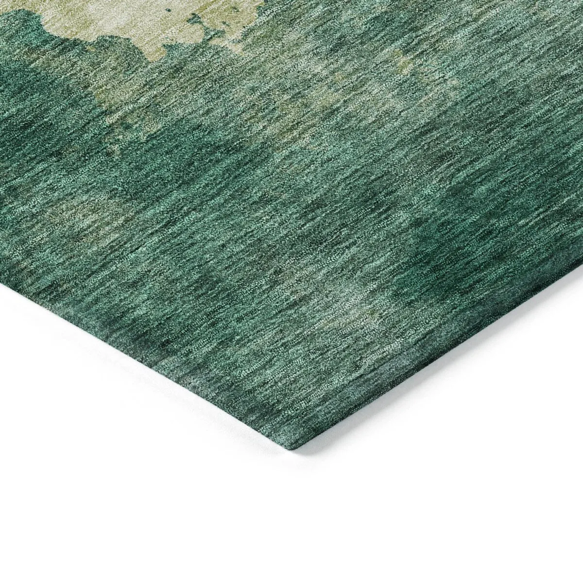 Machine Washable Indoor/ Outdoor Abstract Modern Chantille Rug