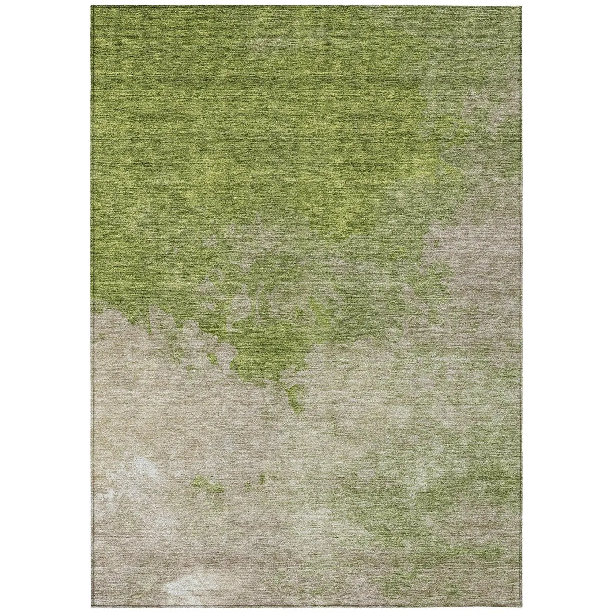Machine Washable Indoor/ Outdoor Abstract Modern Chantille Rug