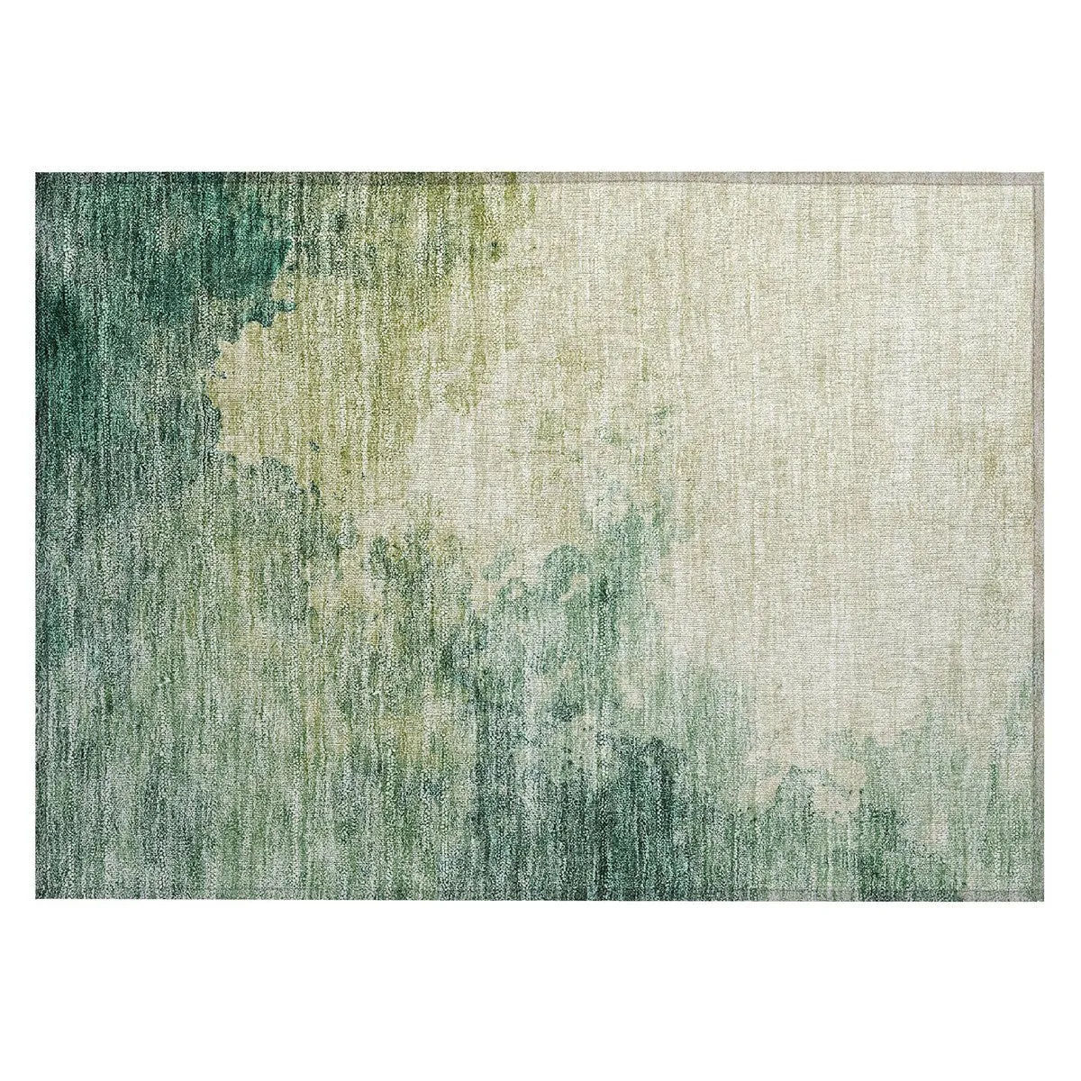 Machine Washable Indoor/ Outdoor Abstract Modern Chantille Rug