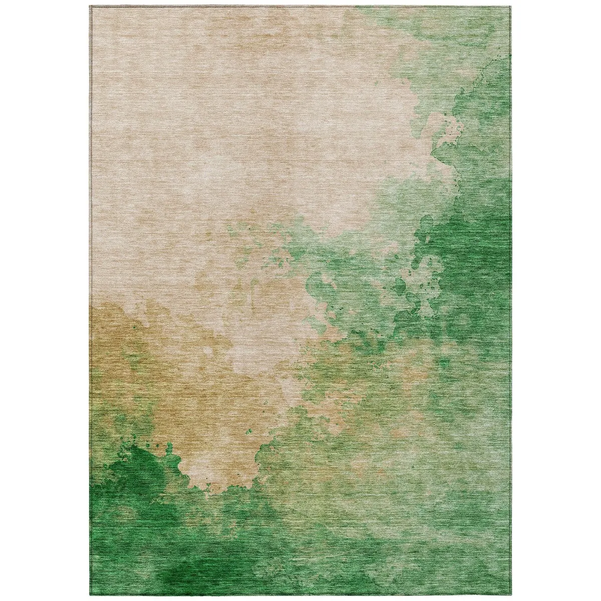 Machine Washable Indoor/ Outdoor Abstract Modern Chantille Rug