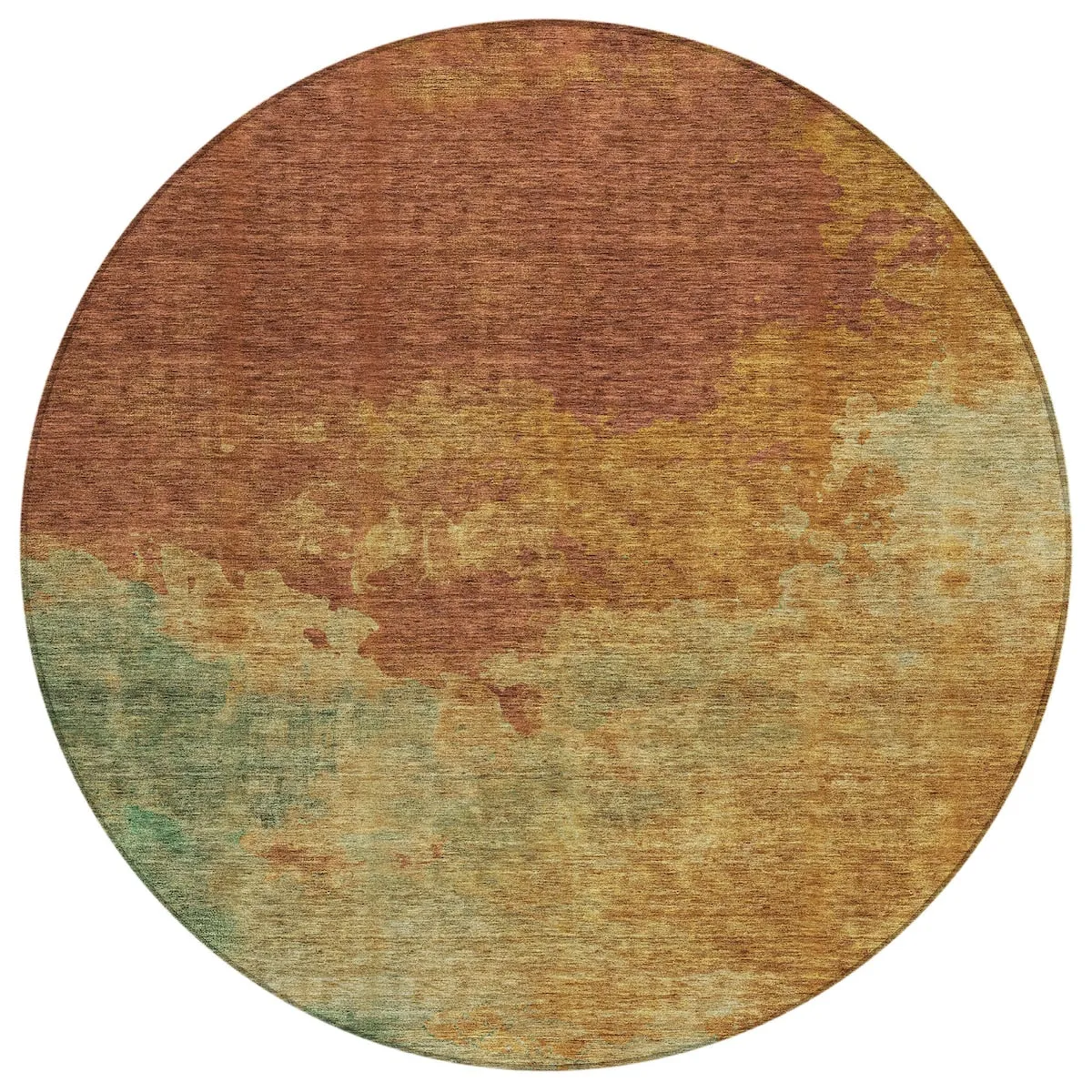 Machine Washable Indoor/ Outdoor Abstract Modern Chantille Rug