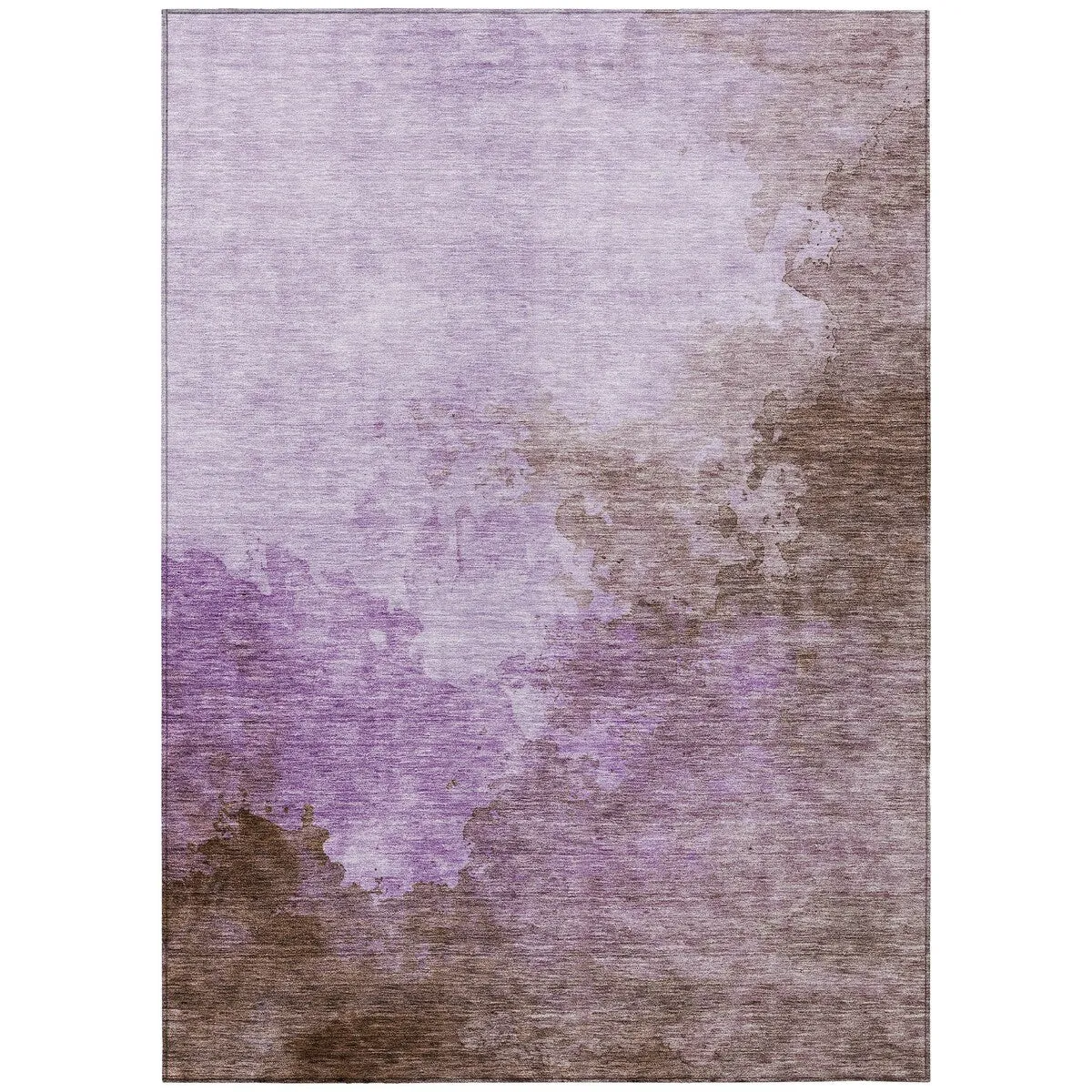 Machine Washable Indoor/ Outdoor Abstract Modern Chantille Rug