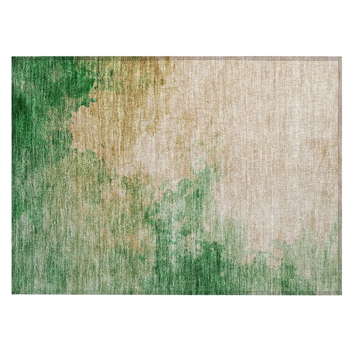 Machine Washable Indoor/ Outdoor Abstract Modern Chantille Rug