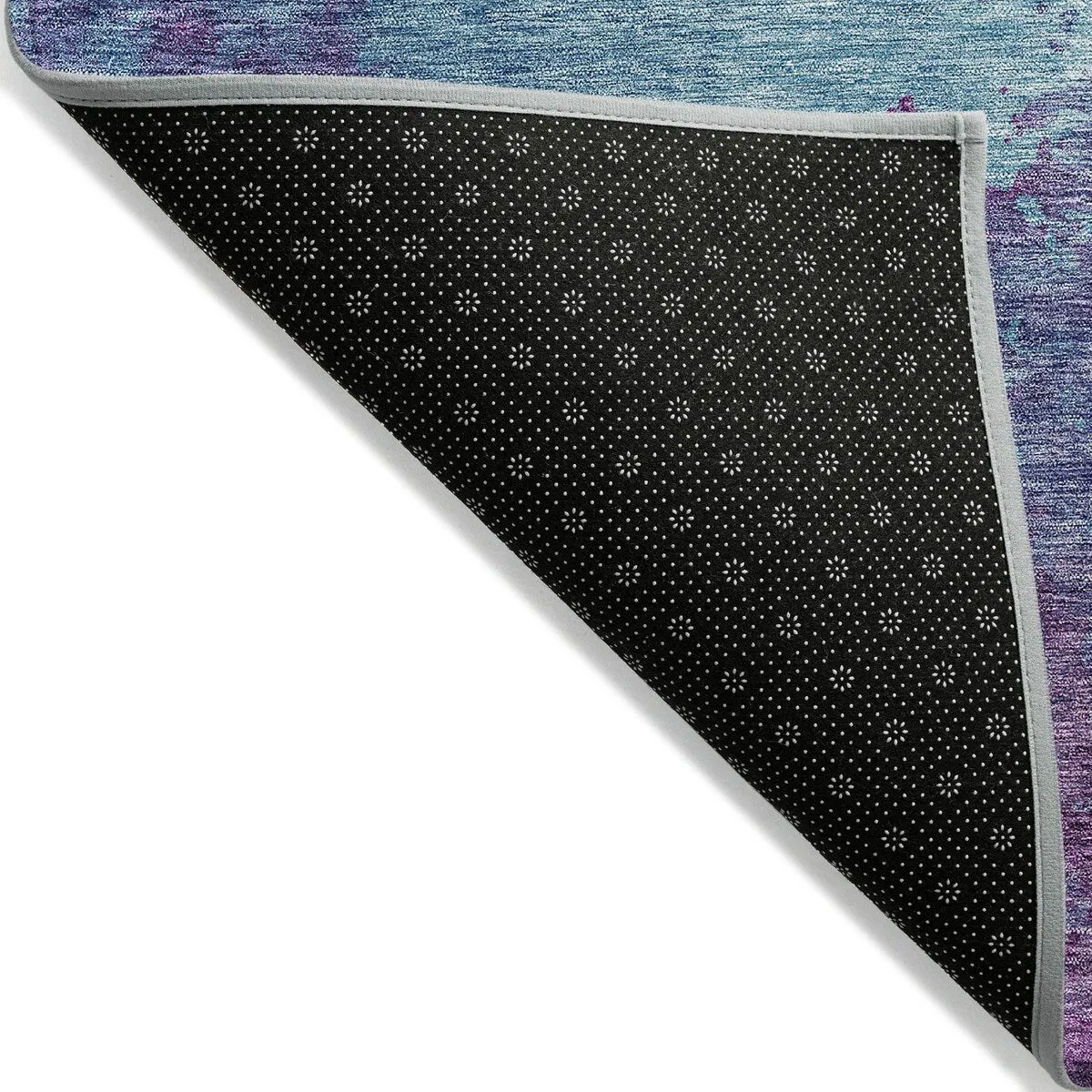 Machine Washable Indoor/ Outdoor Abstract Modern Chantille Rug