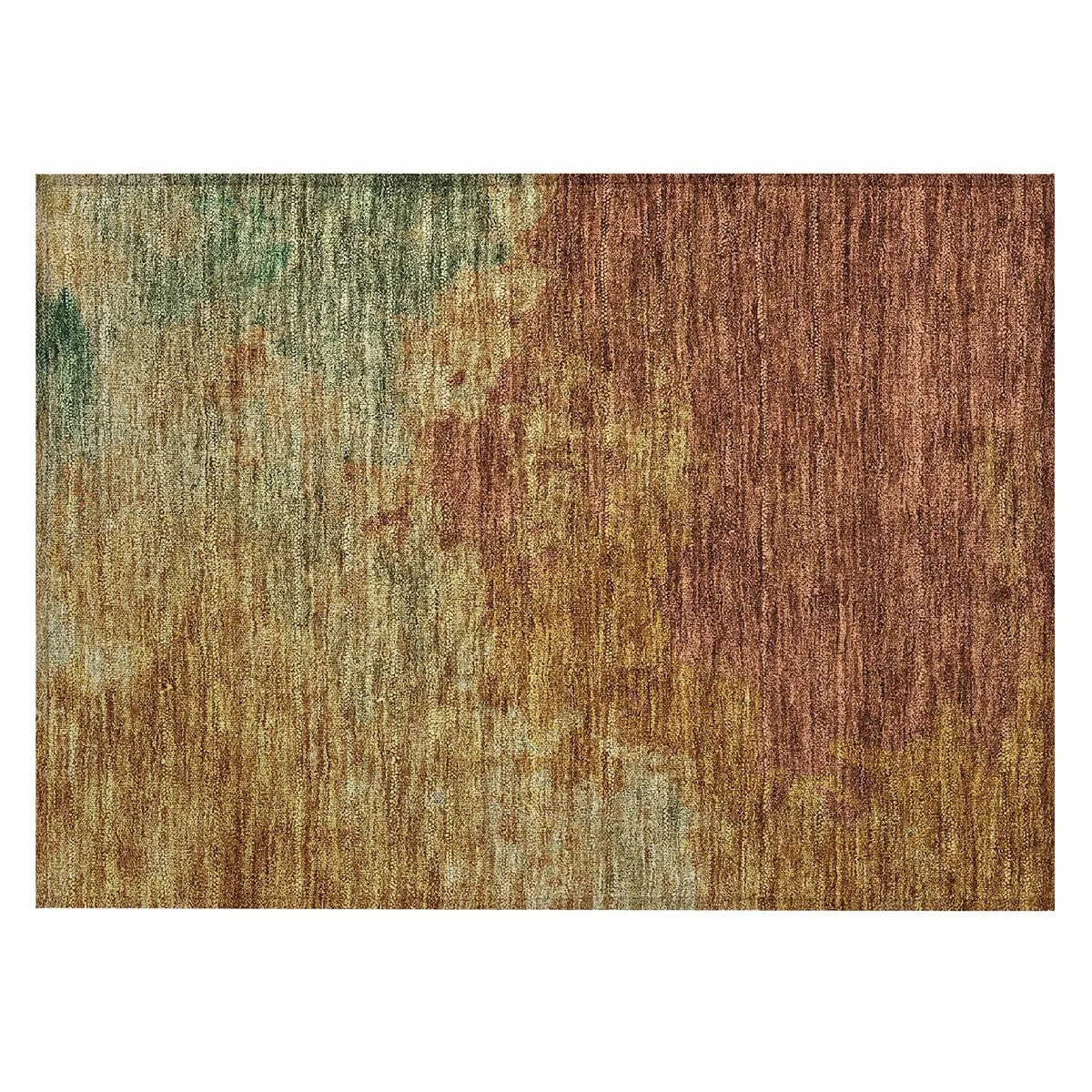 Machine Washable Indoor/ Outdoor Abstract Modern Chantille Rug