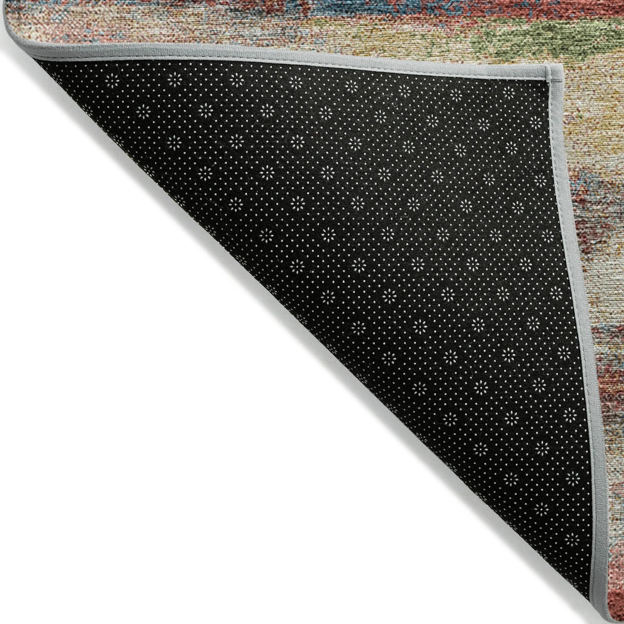 Machine Washable Indoor/ Outdoor Abstract Modern Chantille Rug