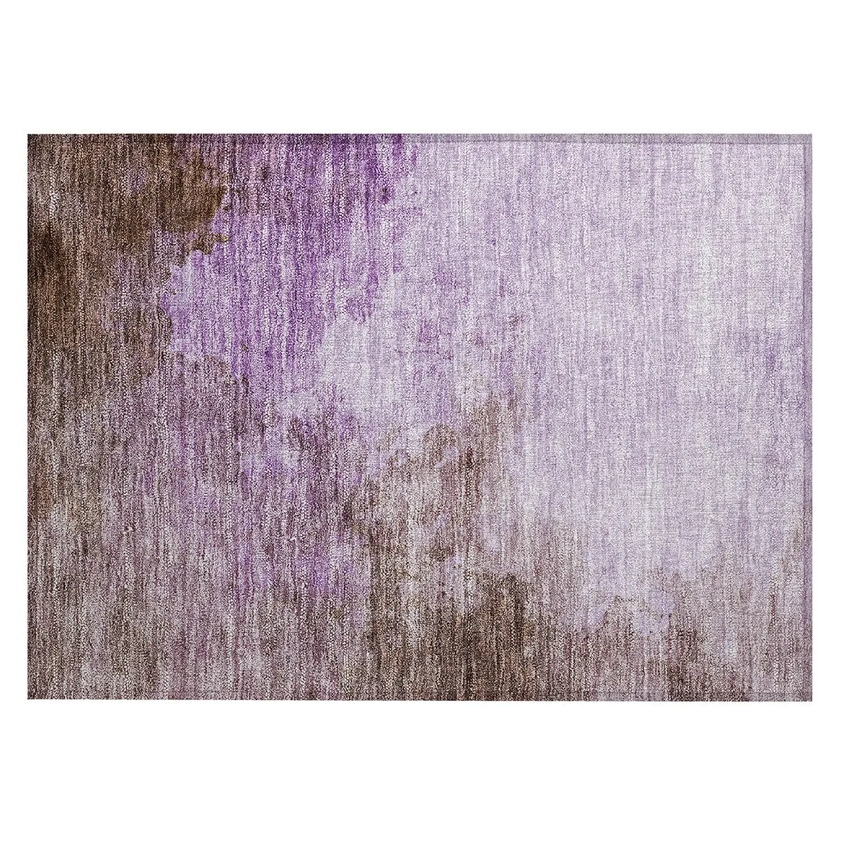 Machine Washable Indoor/ Outdoor Abstract Modern Chantille Rug