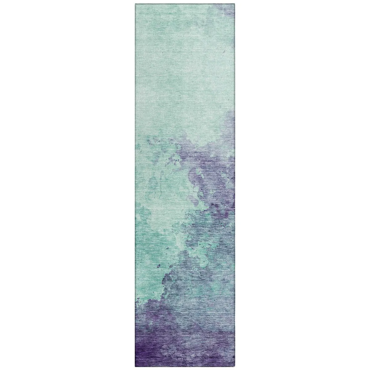 Machine Washable Indoor/ Outdoor Abstract Modern Chantille Rug