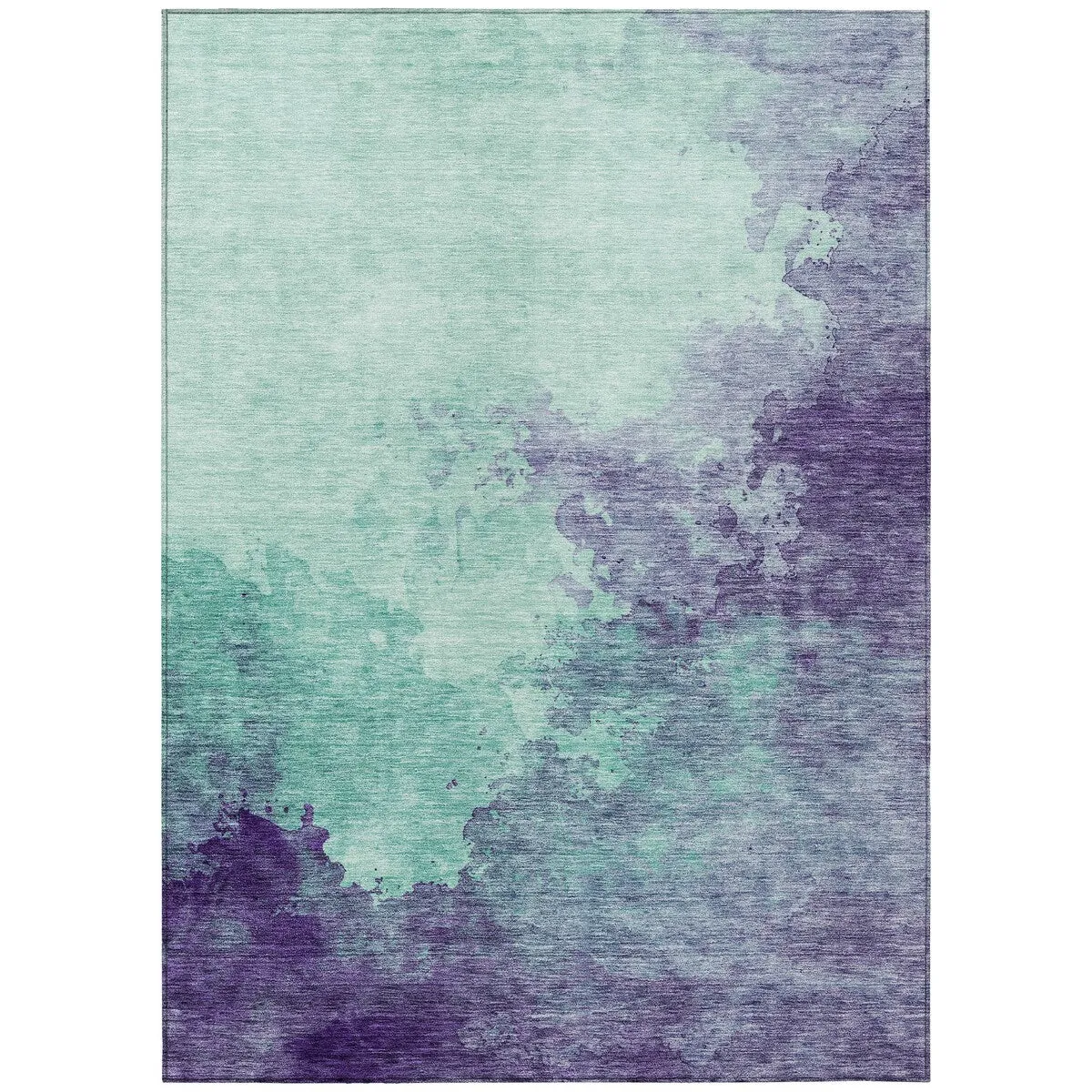 Machine Washable Indoor/ Outdoor Abstract Modern Chantille Rug