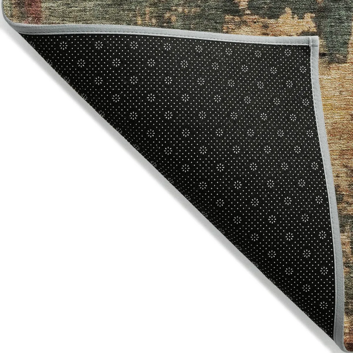 Machine Washable Indoor/ Outdoor Abstract Modern Chantille Rug
