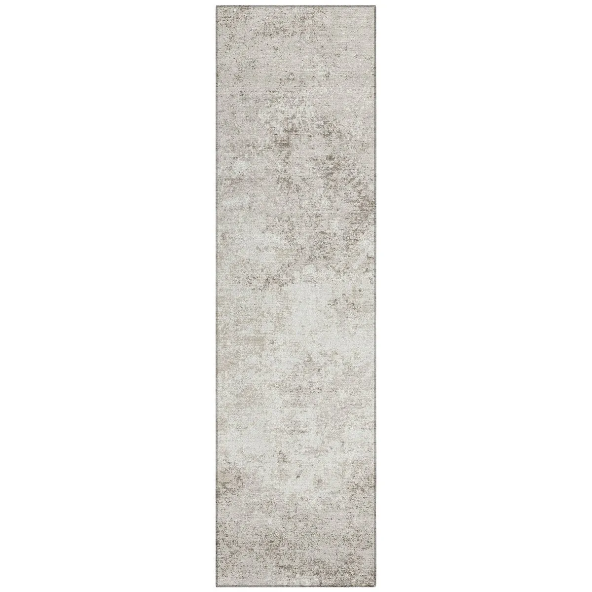 Machine Washable Indoor/ Outdoor Abstract Pixels Chantille Rug