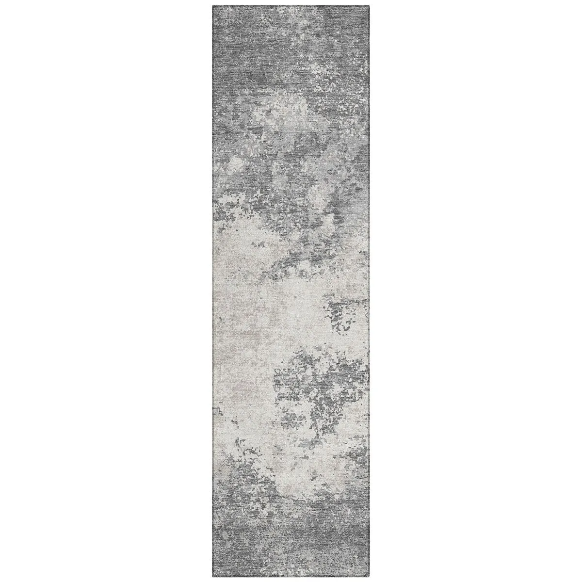 Machine Washable Indoor/ Outdoor Abstract Pixels Chantille Rug