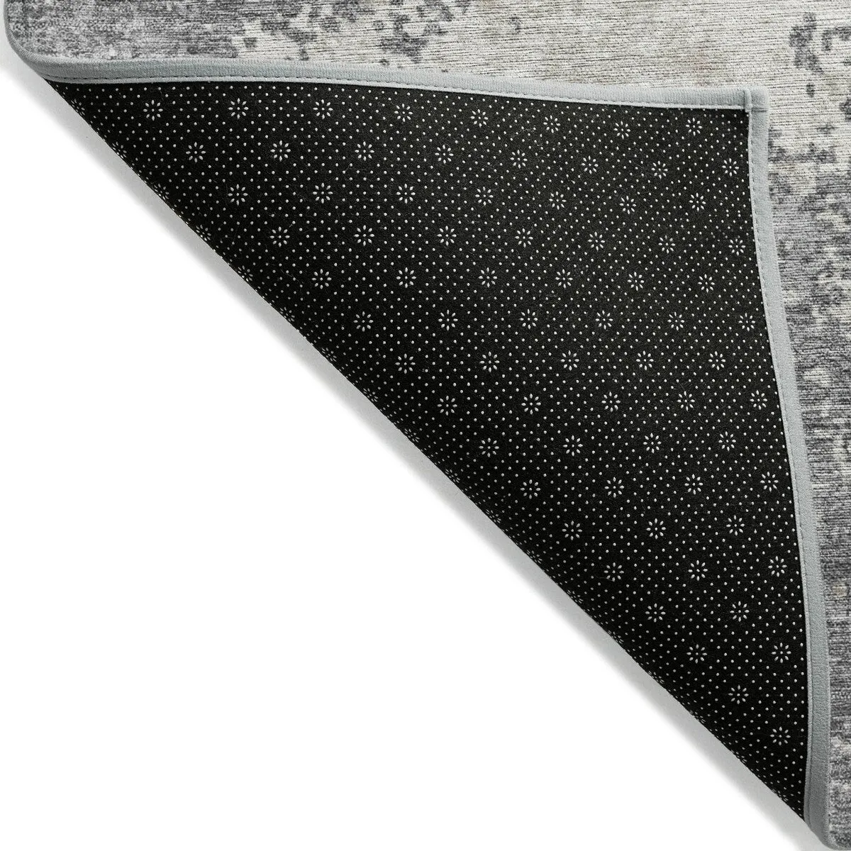 Machine Washable Indoor/ Outdoor Abstract Pixels Chantille Rug