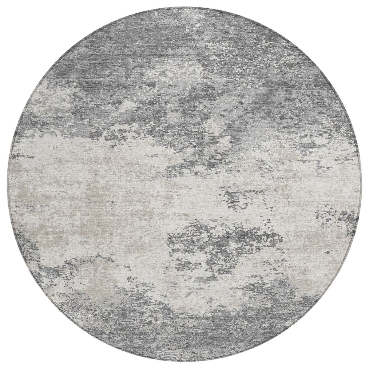 Machine Washable Indoor/ Outdoor Abstract Pixels Chantille Rug