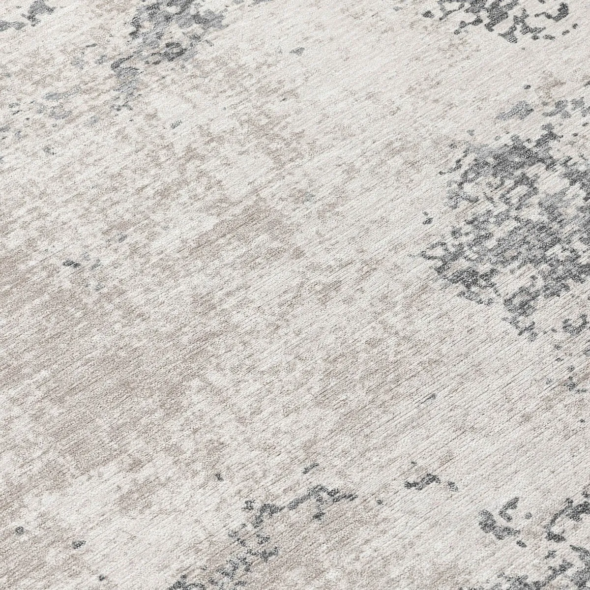 Machine Washable Indoor/ Outdoor Abstract Pixels Chantille Rug