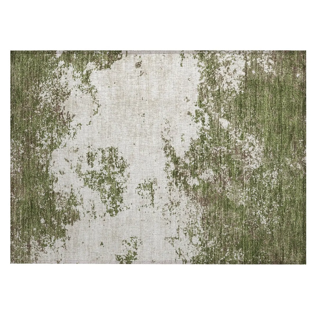 Machine Washable Indoor/ Outdoor Abstract Pixels Chantille Rug
