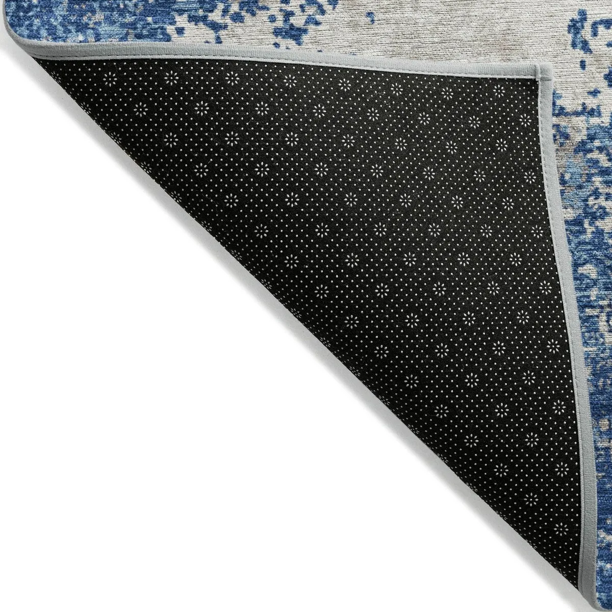 Machine Washable Indoor/ Outdoor Abstract Pixels Chantille Rug