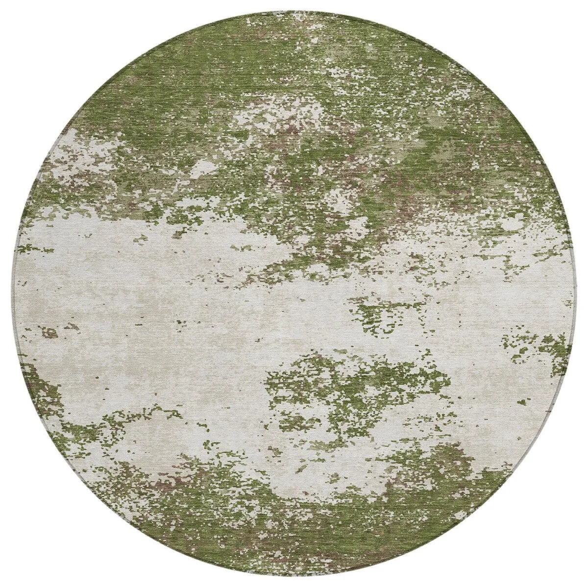 Machine Washable Indoor/ Outdoor Abstract Pixels Chantille Rug