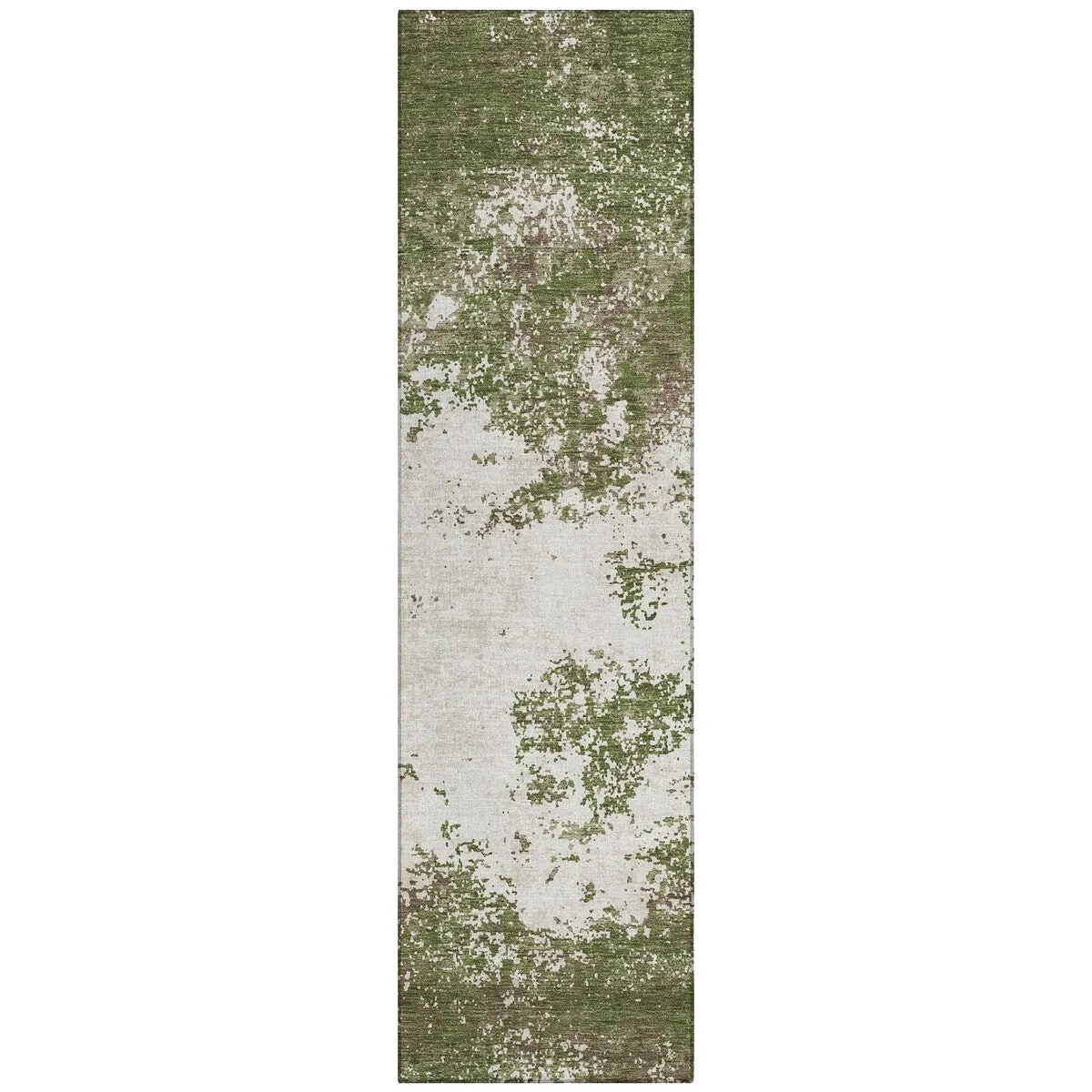 Machine Washable Indoor/ Outdoor Abstract Pixels Chantille Rug