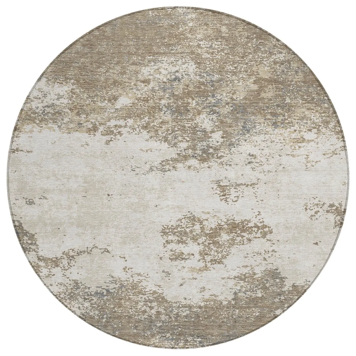 Machine Washable Indoor/ Outdoor Abstract Pixels Chantille Rug