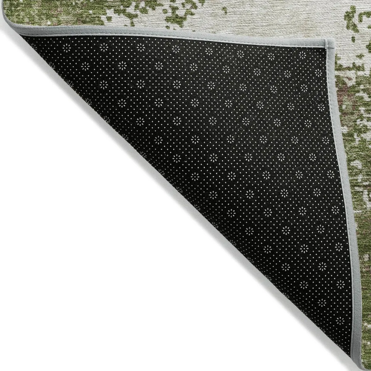 Machine Washable Indoor/ Outdoor Abstract Pixels Chantille Rug
