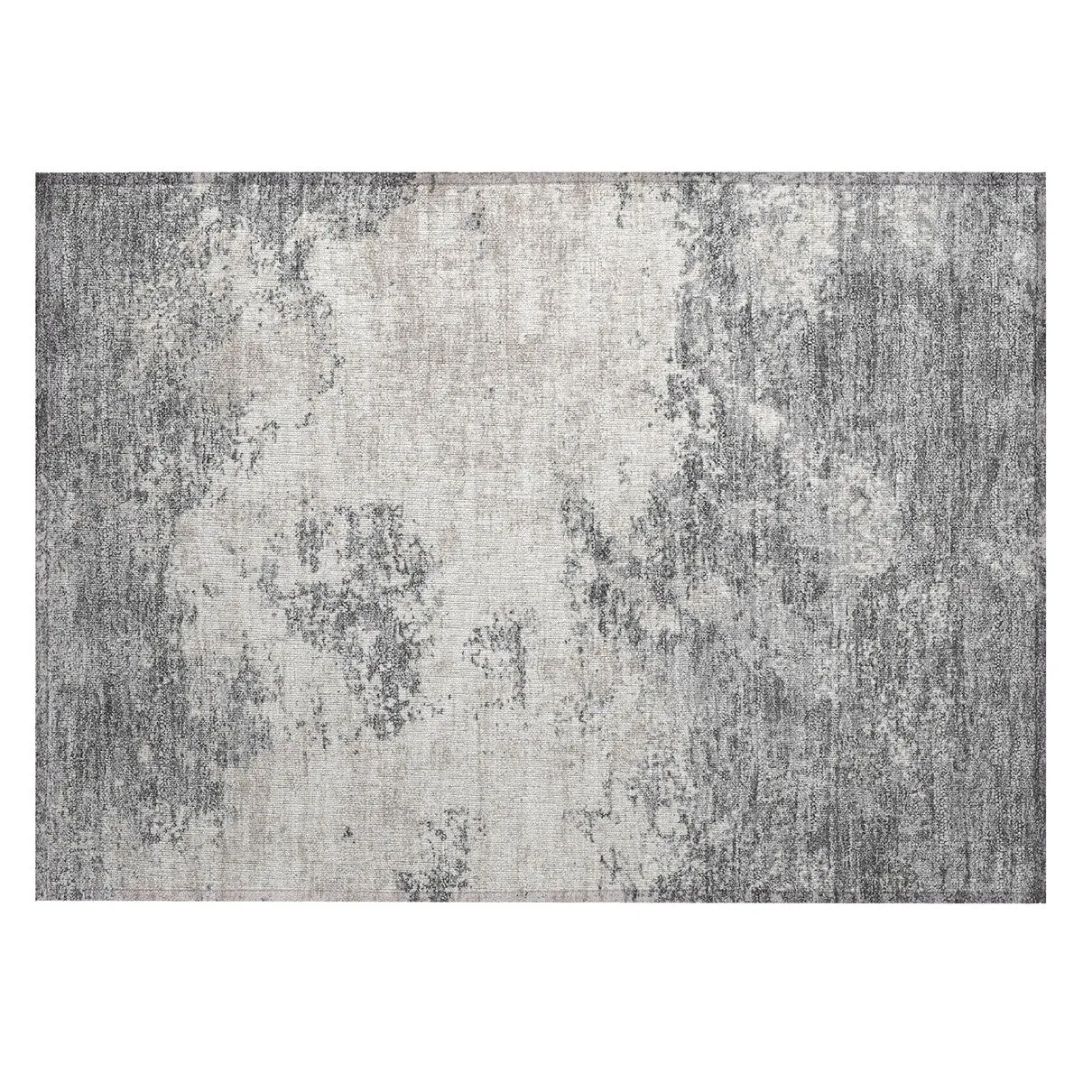 Machine Washable Indoor/ Outdoor Abstract Pixels Chantille Rug